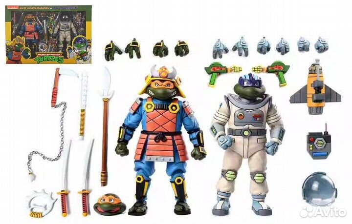 Черепашки ниндзя Neca Самурай и Космонавт Tmnt