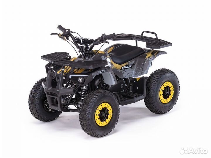 Детский квадроцикл Mini Grizlik X16 (ES) желтый