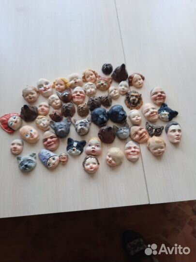 Личики для ватных игрушек