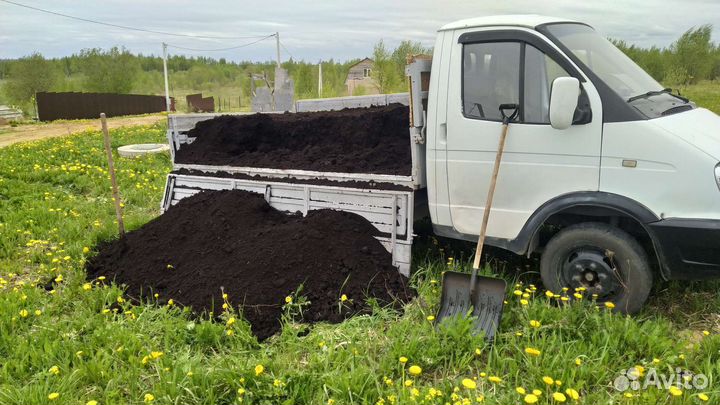 Чернозем, торф в мешках и навалом