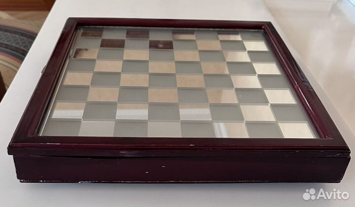 Шахматы стеклянные 35,5х35,5см