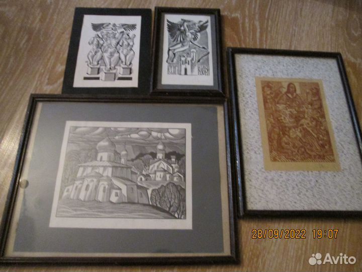 Картина на эмали и гравюры