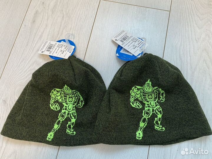 Шапка Lassie Liekki (зеленый с роботом) 54-56