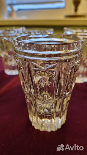 Рюмки, стопки, рог хрусталь, стаканы для воды/сока