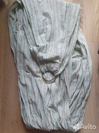 Слинг на кольцах хлопок лен