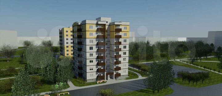3-к. квартира, 73,9 м², 1/9 эт.