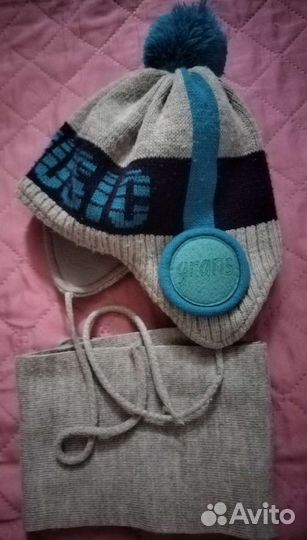 Шапка и шарф для мальчика