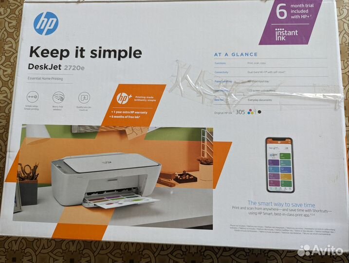 Мфу струйный 3 в 1 hp Deskjet 2720e