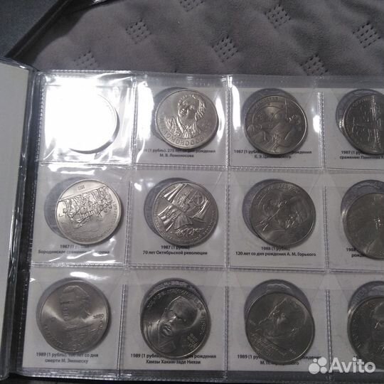 Альбом с юбилейными монетами СССР