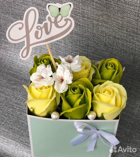 Неувядающие цветы - коробочка радости