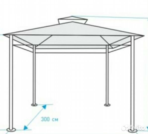 Беседка садовая шатер бу