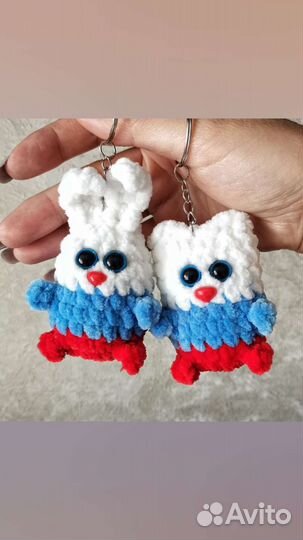 Брелок заяц кот игрушка