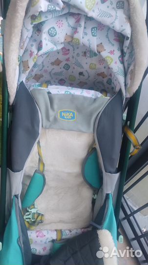 Детские санки коляска с колесами