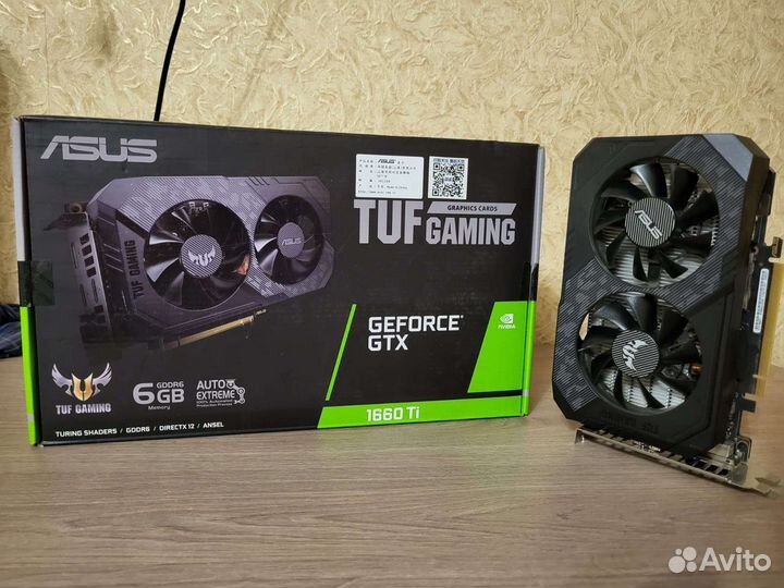 Видеокарта asus TUF Gaming GeForce GTX 1660 Ti