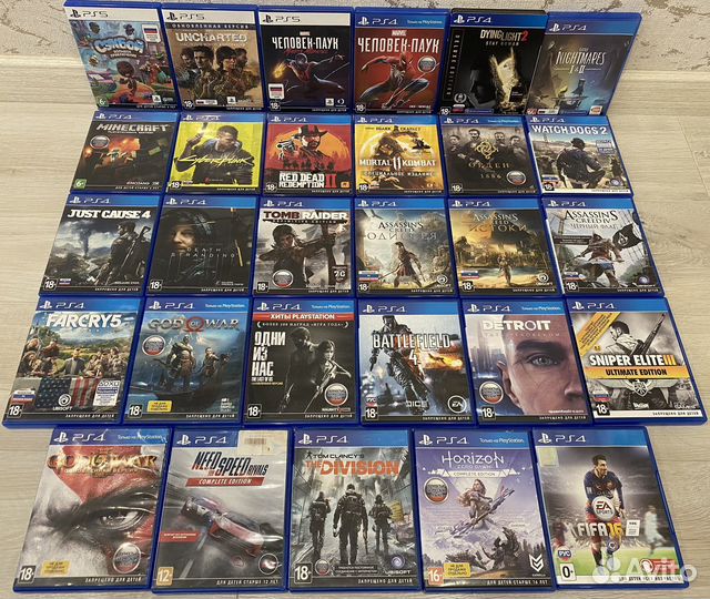 Цены в описаннии Диски на ps4 ps5