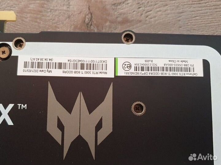 Видеокарта rtx 3060 ti