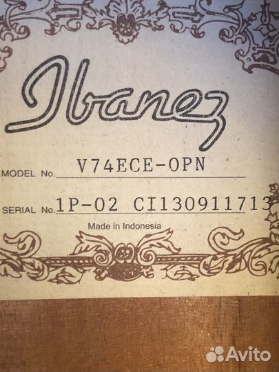 Акустическая гитара ibanez