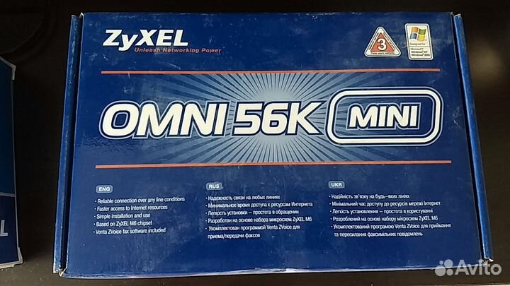 Модем ZyXel omni 56K mini