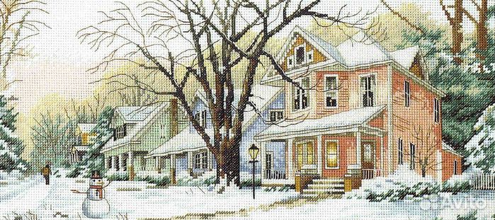 Набор для вышивания Рождественский дом и другие