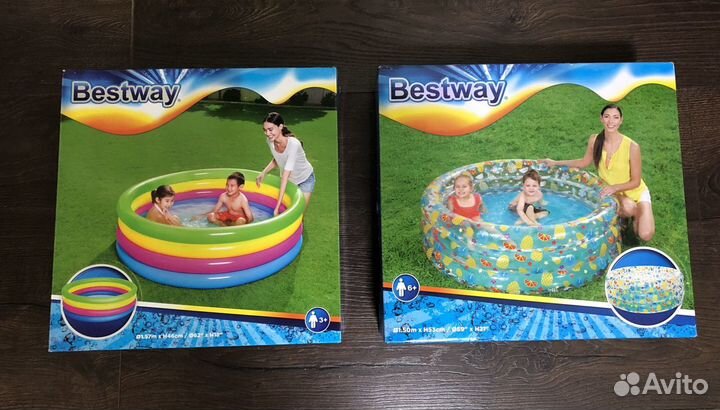 Бассейн надувной новый