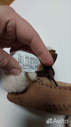 Натуральные UGG угги 18р-р (11см) детские