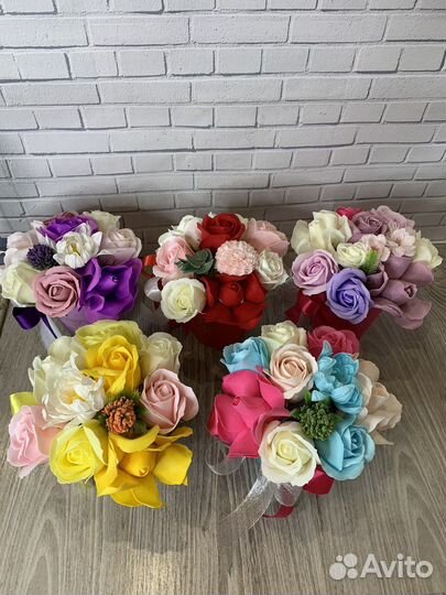Букеты из мыльных цветов