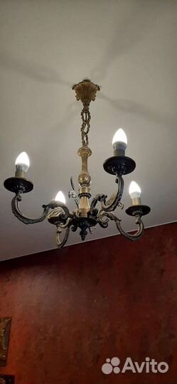 Люстра бронза СССР