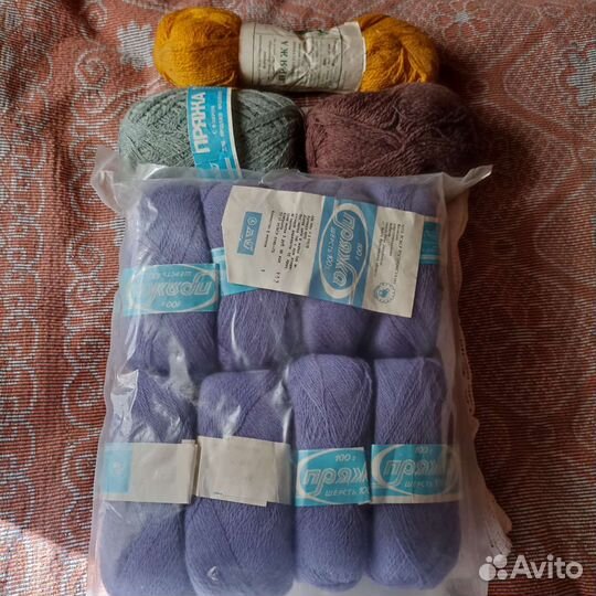 Пряжа для вязания шерсть СССР