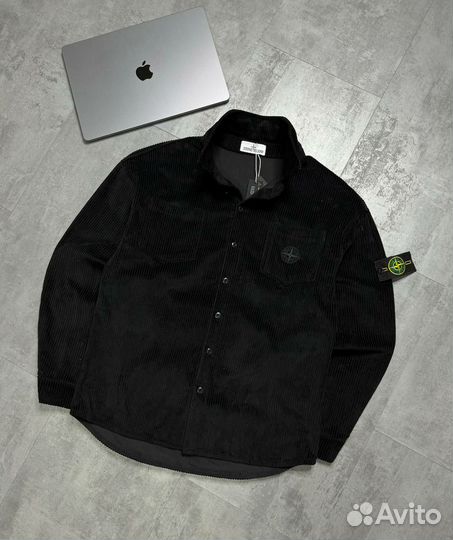 Вельветовая рубашка stone island