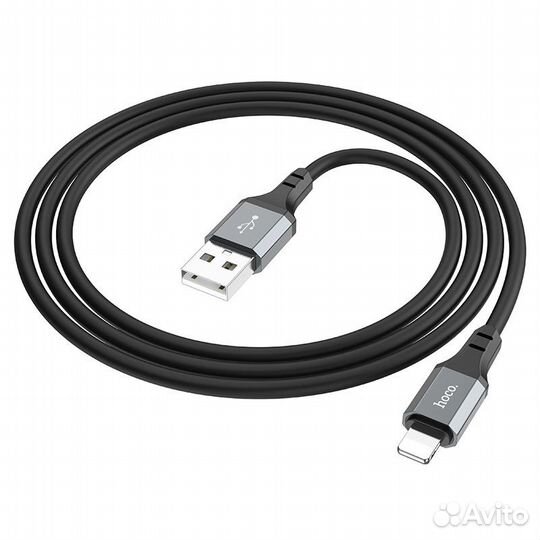 Кабель Hoco X86 USB - Lightning 1M, 2.4А, black