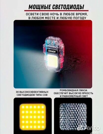 Импульсная зажигалка с фонариком