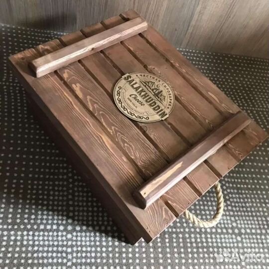 Ящик деревянный подарочный