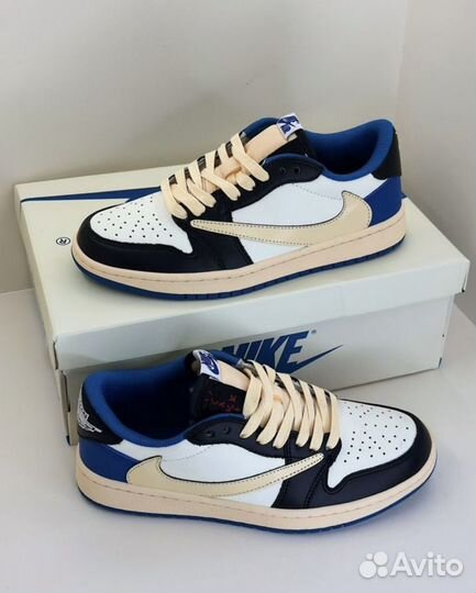 Кроссовки nike air jordan travis scott fragment