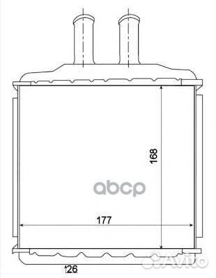 Радиатор печки Chevrolet Lacetti/Nubira all 03