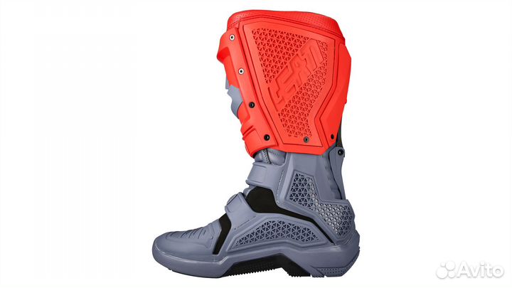 Мотоботы leatt boot 5.5 flexlock V23 серокрасный