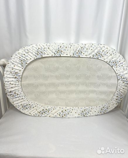 Простынь на резинке 125/75 на овальную кроватку