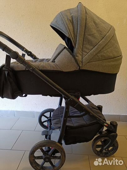 Коляска 2 в 1 Vikalex Cochinella, linen grey