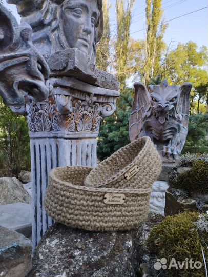 Корзинка из джута