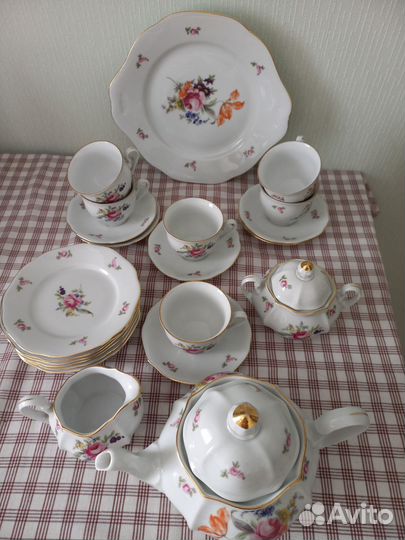 Чайный сервиз Bohemia Чехословакия