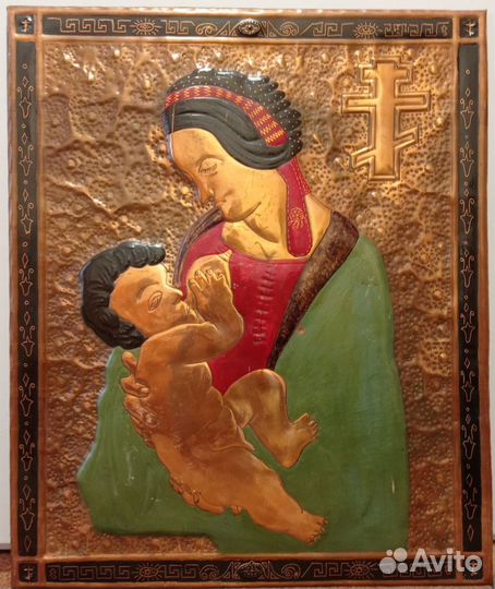 Картина медная чеканка СССР