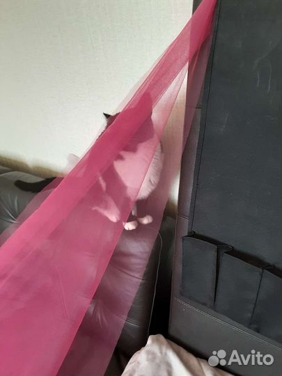 Ткань сетка фуксия