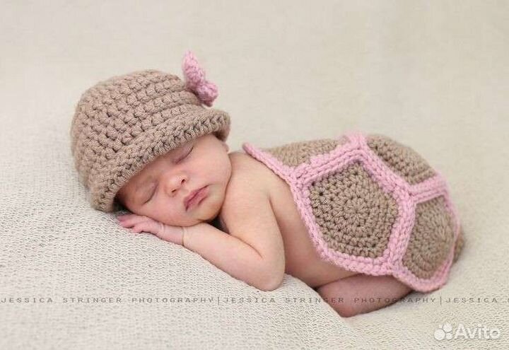 Вязаная шапка,одежда, для малышей,детей мишка зайк