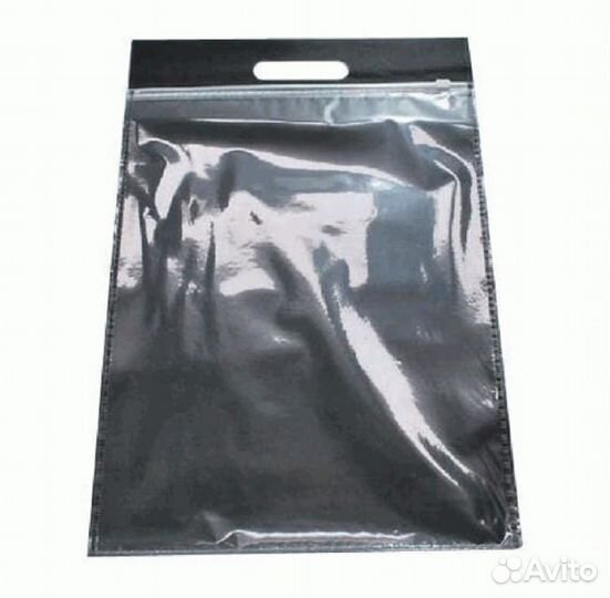 Упаковка для текстиля зип лок с бегунком и ручкой