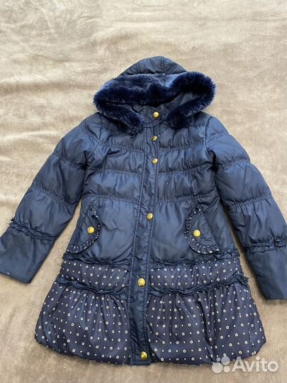 Пуховик на девочку 128