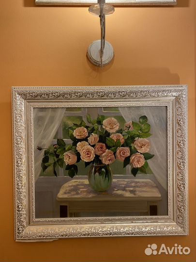 Картина маслом на холсте цветы