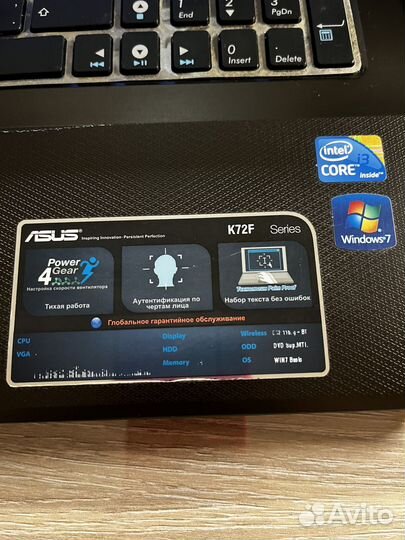 Asus K72f