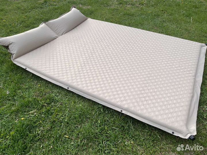 Коврик туристический 2местный 5см самонадувающийся