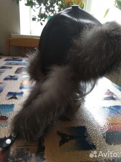 Шапка ушанка женская натуральный мех