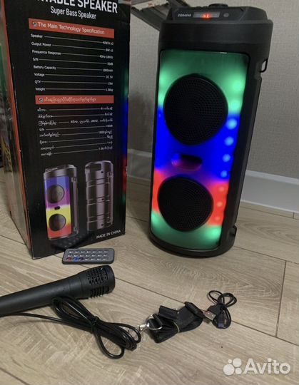 Блютуз колонка новая 40 см