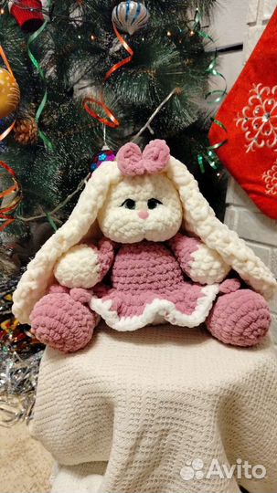 Мягкая игрушка заяц ручная работа